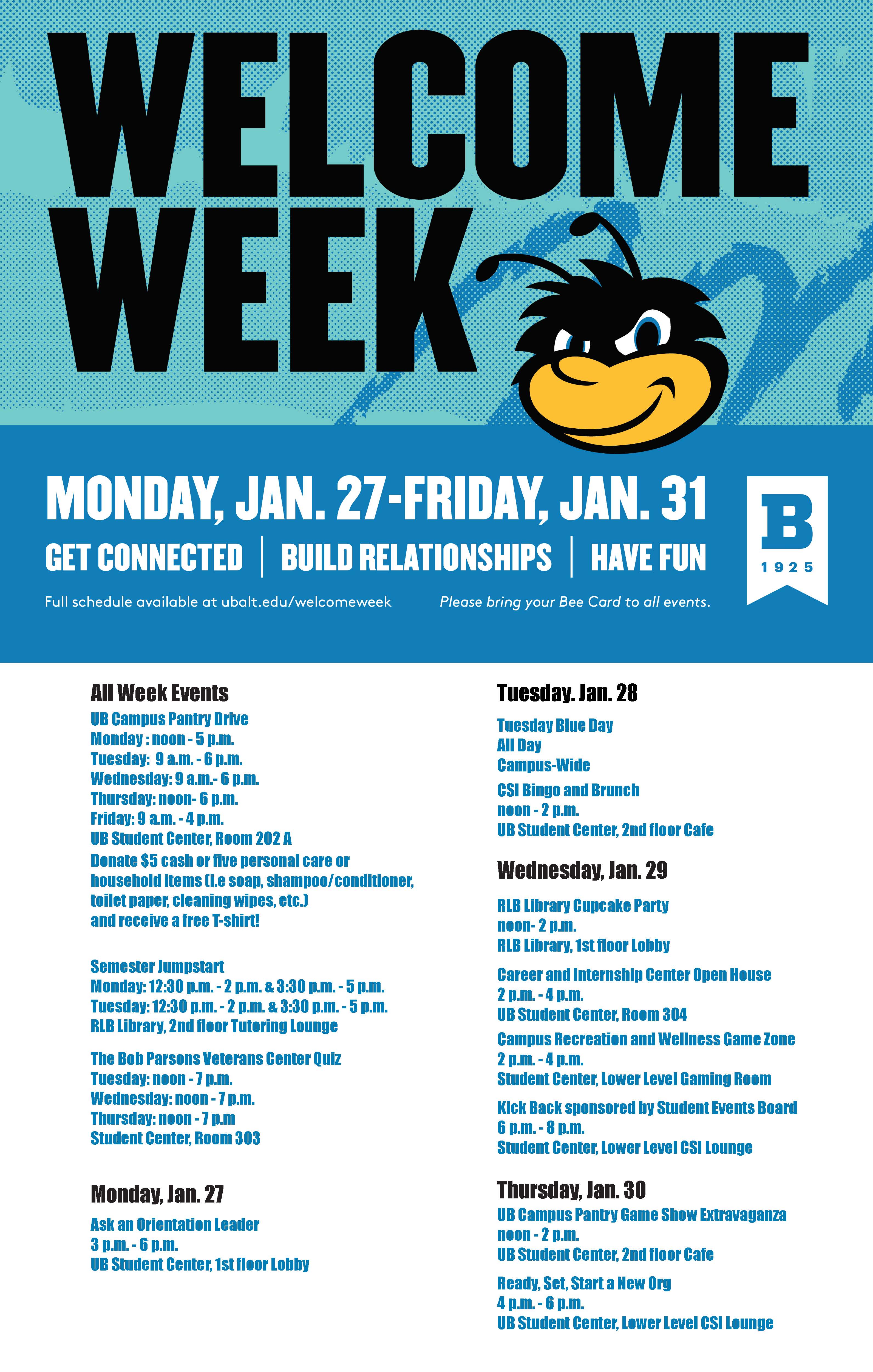 Welcome Week Events